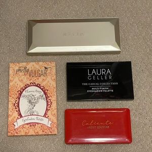Eyeshadow Palette Lot ( Pretty Vulgar, Laura Gellar, Stila & Artist Couture)